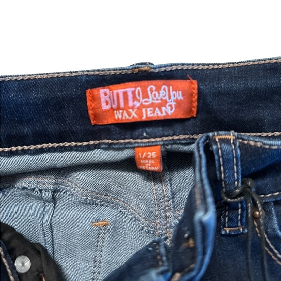 Butt I Love You High Rise Butt Lifting Wax Jeans Size 1/25 - Picture 7 of 17